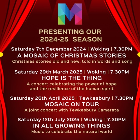 Mosaic Events 2024 - 2025